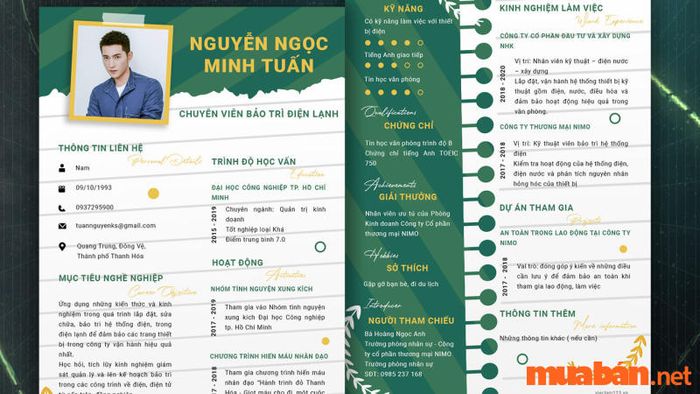 Tải về những mẫu CV xin việc kỹ thuật tối giản và chuyên nghiệp nhất