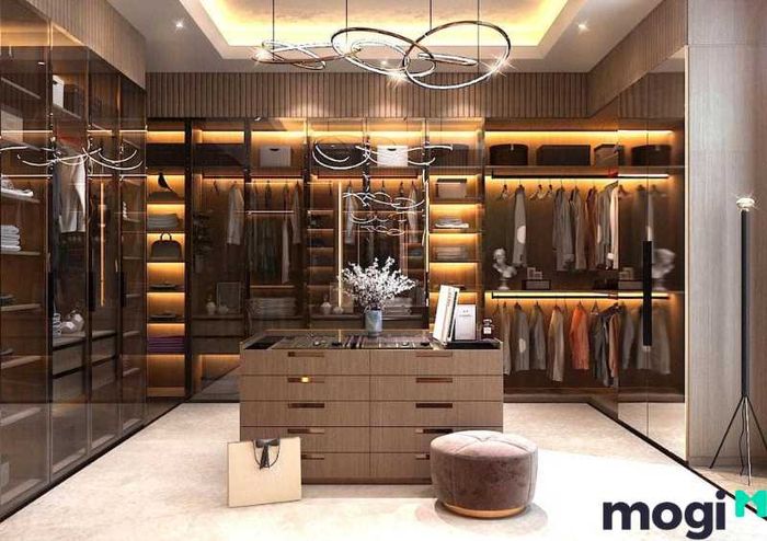 Mẫu phòng thay đồ sang trọng, hiện đại