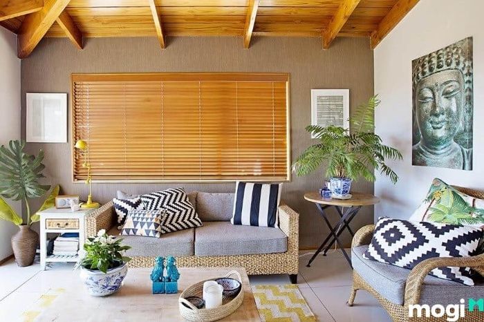 Phong cách nội thất nhà phố một trệt một lầu theo kiểu Tropical