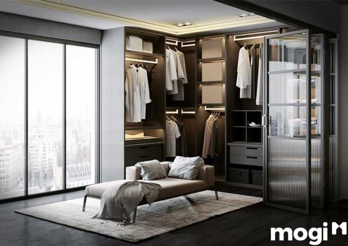 Mẫu phòng thay đồ tối ưu hóa ánh sáng tự nhiên