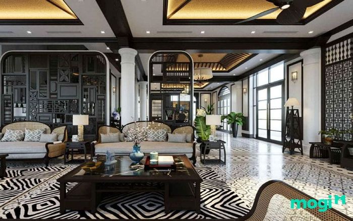 Thiết kế nội thất biệt thự theo phong cách Đông Dương