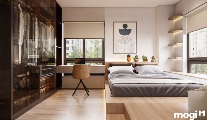 Thiết kế căn hộ 80m2 với 3 phòng ngủ