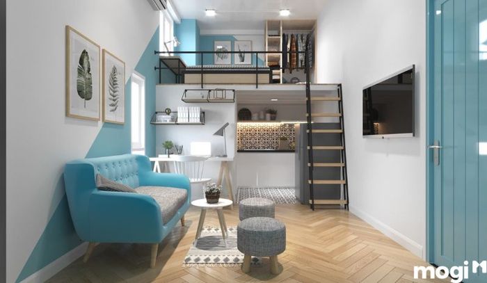 Mẫu thiết kế nhà nhỏ 16m2 với 4 tầng