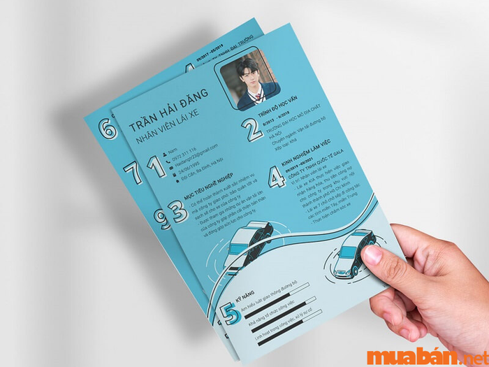 Mẫu CV xin việc lái xe đơn giản và hiệu quả