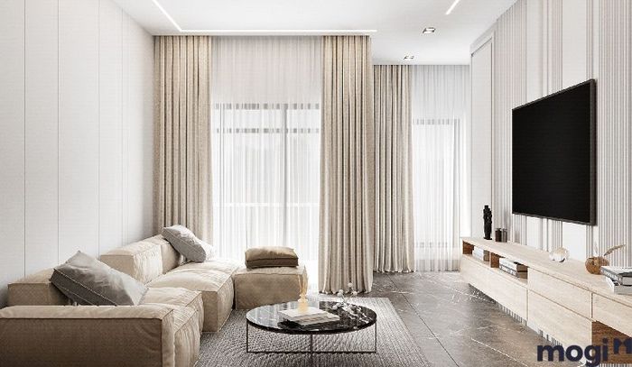 Nội thất căn hộ 90m2 với 3 phòng ngủ