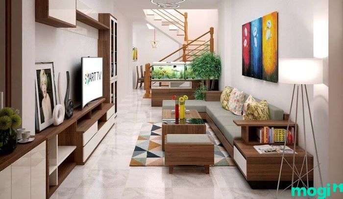 Bố trí nội thất và phối màu hài hòa