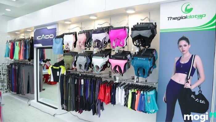Thiết kế shop quần áo thể thao mang phong cách cá tính