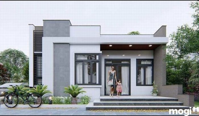 Mẫu thiết kế nhà nhỏ 4x4 với mái bằng