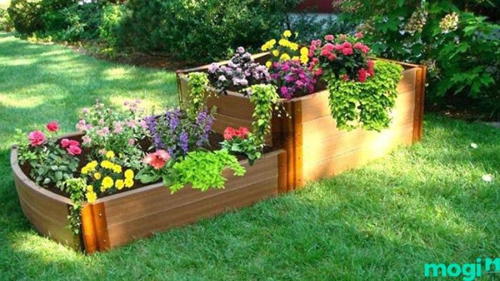 thiết kế bồn hoa trước nhà