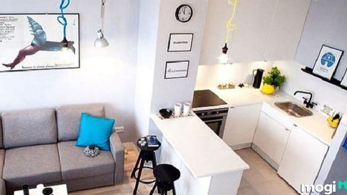 Nhà bếp nhỏ gọn và tiện lợi