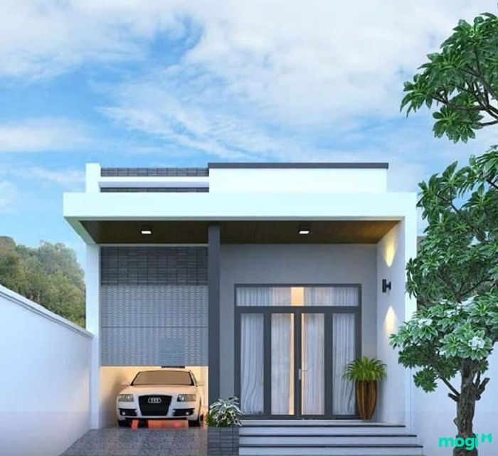 Nhà cấp 4 3 phòng ngủ hình vuông 1