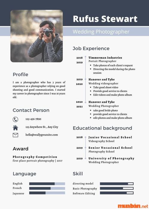 Mẫu CV PowerPoint thiết kế chuyên nghiệp phiên bản 2