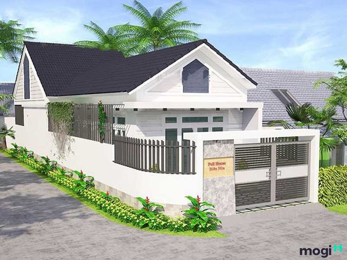 Cổng nhà cấp 4 thu hút ánh nhìn