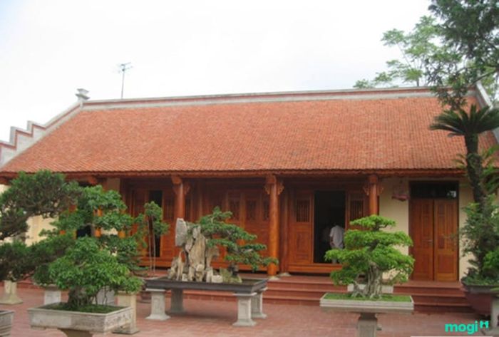 Nhà cấp 4 với mái gạch kiểu 2