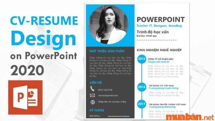 CV PowerPoint tạo dấu ấn cá nhân độc đáo