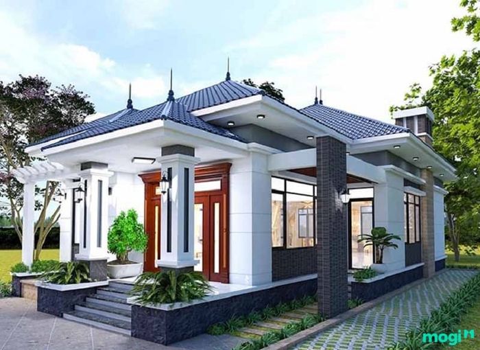 Nhà cấp 4 3 phòng ngủ mái Nhật 2