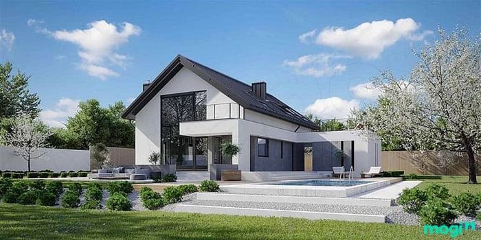 Nhà cấp 4 giả biệt thự mẫu 2