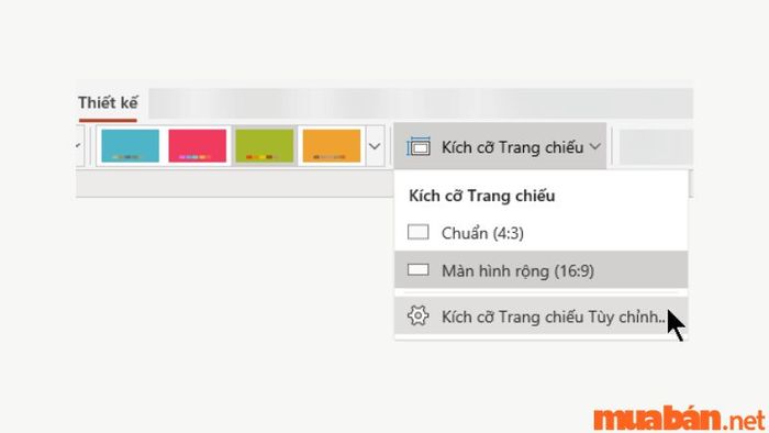 Chọn kích thước giấy phù hợp