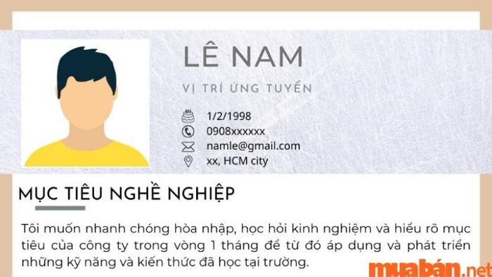 mục quan trọng không thể thiếu trong mọi CV
