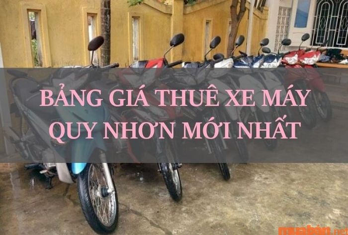 Bảng tổng hợp giá thuê xe tại Quy Nhơn (tham khảo)
