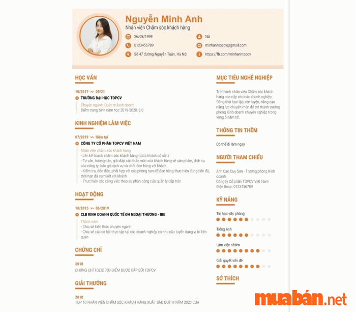 CV lập trình viên