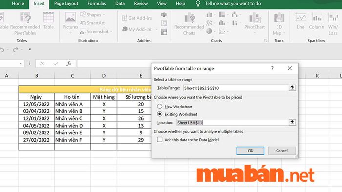 Tìm hiểu về pivot table là gì