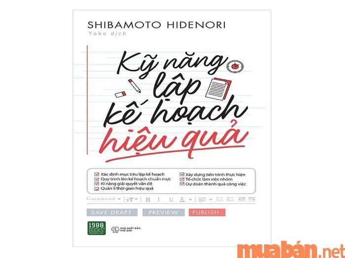 sách về kỹ năng lập kế hoạch