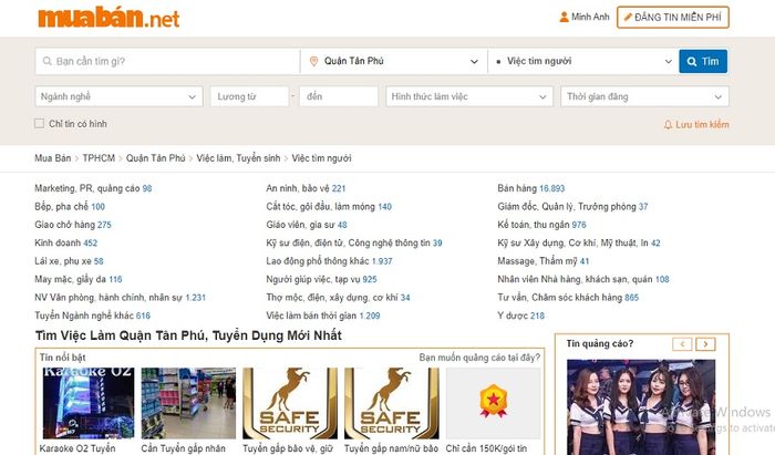 Website Mytour luôn cập nhật thông tin tuyển dụng mới mỗi ngày.