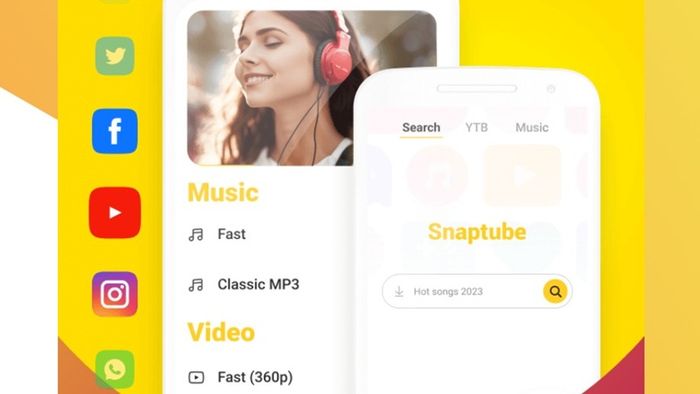 Sử dụng SnapTube mà không cần tài khoản