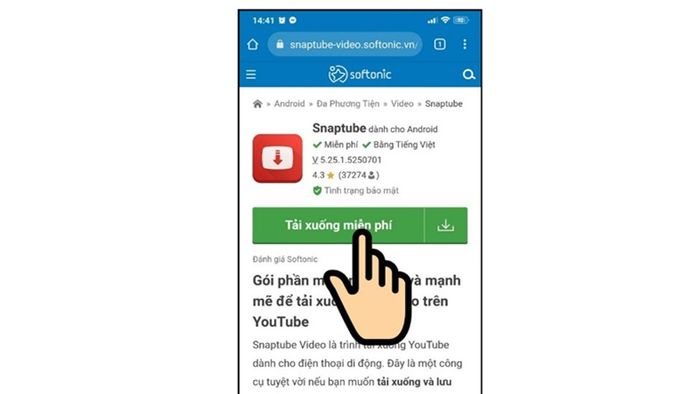 Hướng dẫn tải SnapTube miễn phí cho Android