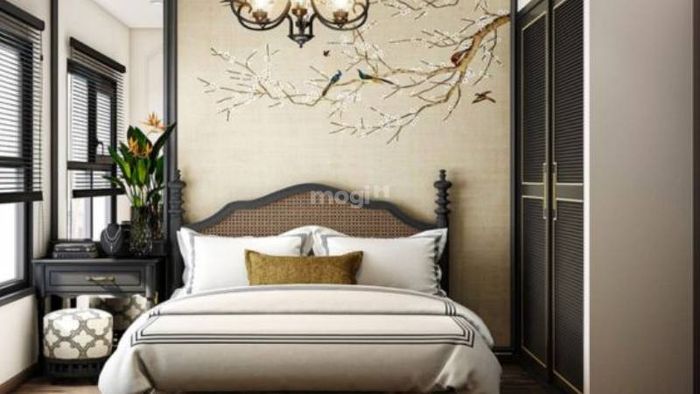 Phong cách Indochine trong thiết kế phòng ngủ dành cho nữ