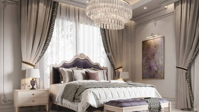 Phong cách tân cổ điển trong thiết kế phòng ngủ nữ mang đến sự kết hợp hoàn hảo giữa cổ điển và hiện đại