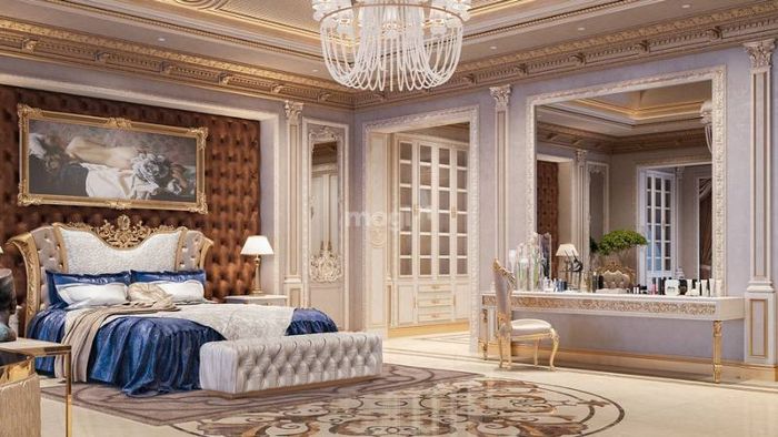 Phòng ngủ phong cách hoàng gia mang lại vẻ đẹp quý phái và sang trọng
