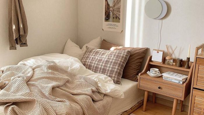 Phòng ngủ nữ phong cách Hàn Quốc mang đến sự nhẹ nhàng và thư giãn