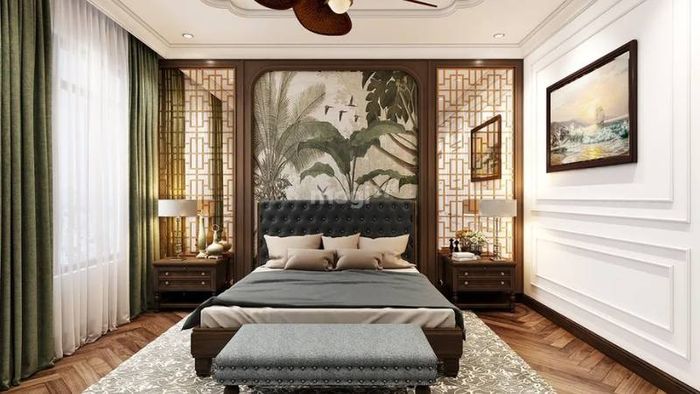Thiết kế phòng ngủ cho nữ theo phong cách Indochine mang đến vẻ đẹp Á Đông