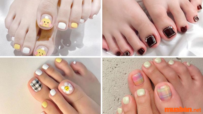 Những mẫu nail chân đẹp nhất năm 2024