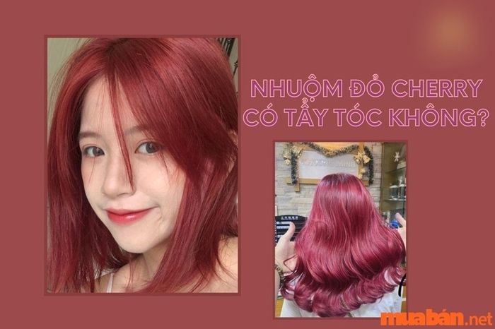 Mái tóc màu đỏ cherry