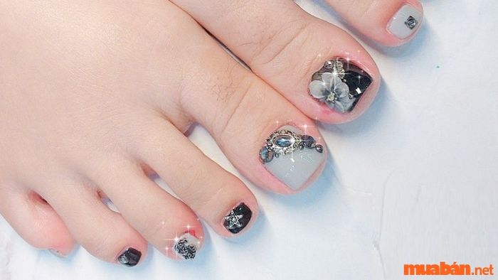 Mẫu nail chân đẹp nhất 2024