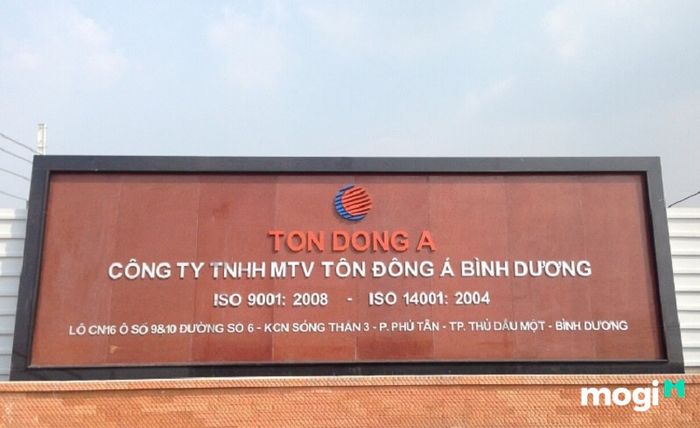 Công Ty TNHH Tôn Đông Á