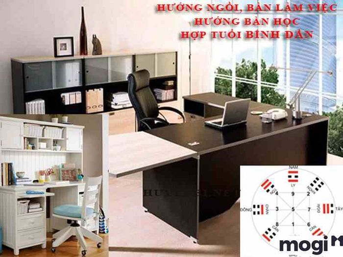 Lựa chọn hướng bàn làm việc cho người tuổi Bính Dần