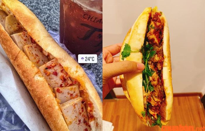 Bánh mì ông Tý nổi bật với những ổ bánh mì giòn rụm, cùng với chả thơm ngon, tạo nên một món ăn đêm hấp dẫn và đầy đủ hương vị.