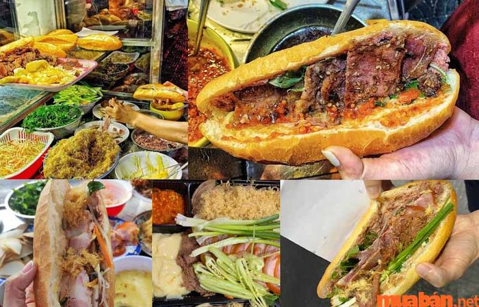 Bánh mì thịt Yến Đà Nẵng đa dạng các loại bánh, phù hợp với khẩu vị của từng thực khách.