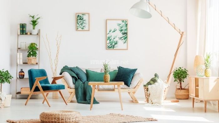 Các chi tiết xanh sẽ tạo nên sự hài hòa cho không gian sống.