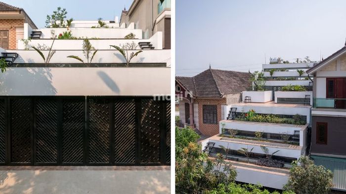 Thiết kế 'Tổ ấm ruộng' là sự kết hợp giữa không gian sống và thiên nhiên, tạo ra một nơi ở bền vững, thích nghi tốt với môi trường và khí hậu đặc trưng.