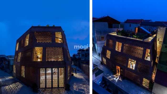 Thiết kế 'Cái Hang Gạch' là sự kết hợp hoàn hảo giữa kiến trúc và thiên nhiên, tạo ra một không gian sống hòa hợp với môi trường xung quanh.