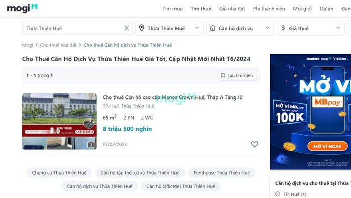 Hướng dẫn tìm thuê căn hộ dịch vụ giá rẻ tại Huế – Giai đoạn 5