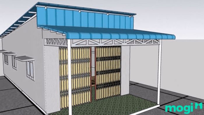 Mẫu nhà tiền chế có diện tích 40m2