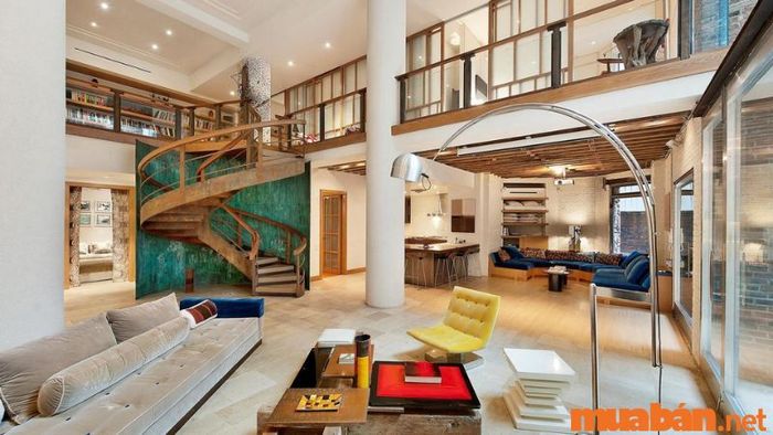 Căn hộ Duplex với tone màu gỗ