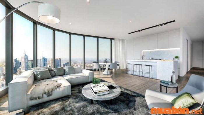 Căn hộ Duplex với tone màu trắng tinh tế