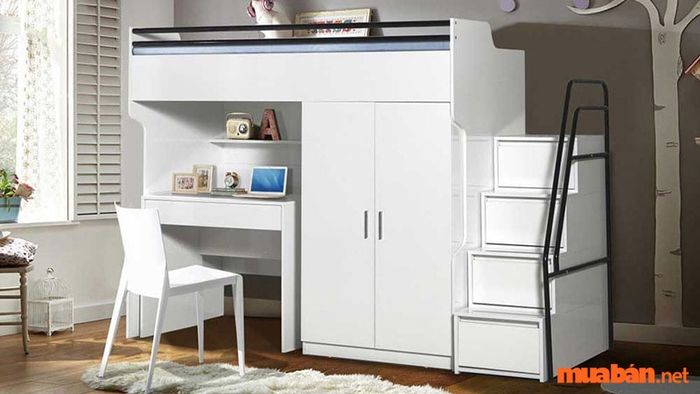 Nhà nhỏ 10m2 với giường tầng giúp tối ưu không gian